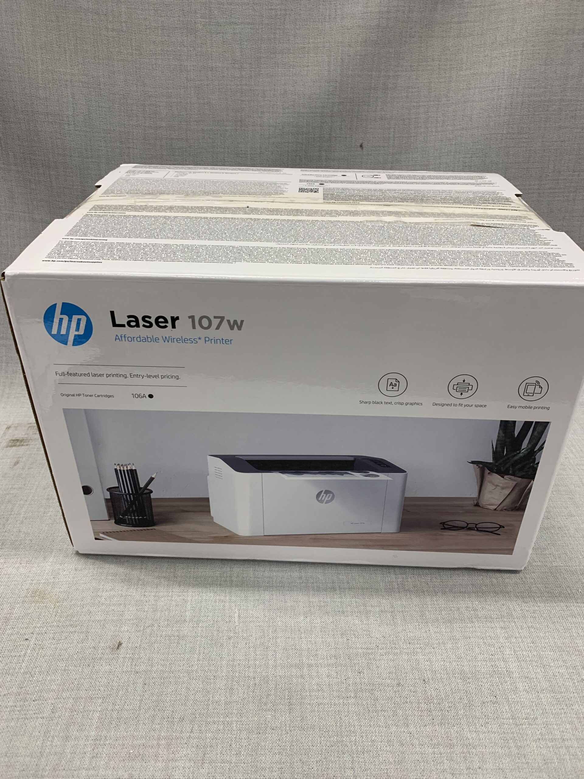 HP LASERJET 107W PRINTER, IMPRESSORAS. NOVOS, SELADOS