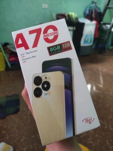 ITEL A70 4G 128GB+4GB. NOVOS, SELADOS. O24