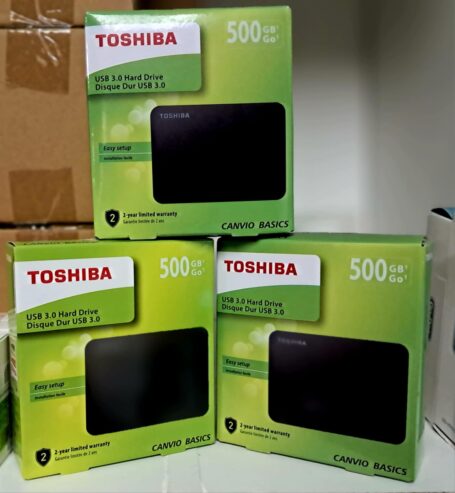 Disco Duro TOSHIBA 500GB. NOVOS, SELADOS