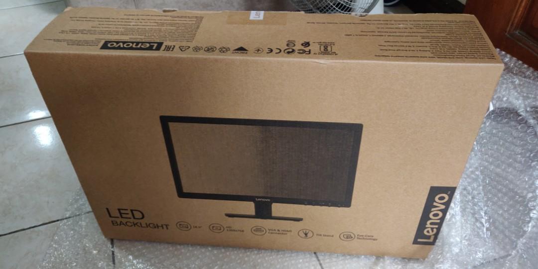MONITOR LENOVO D19 18.5. NOVOS, SELADODS