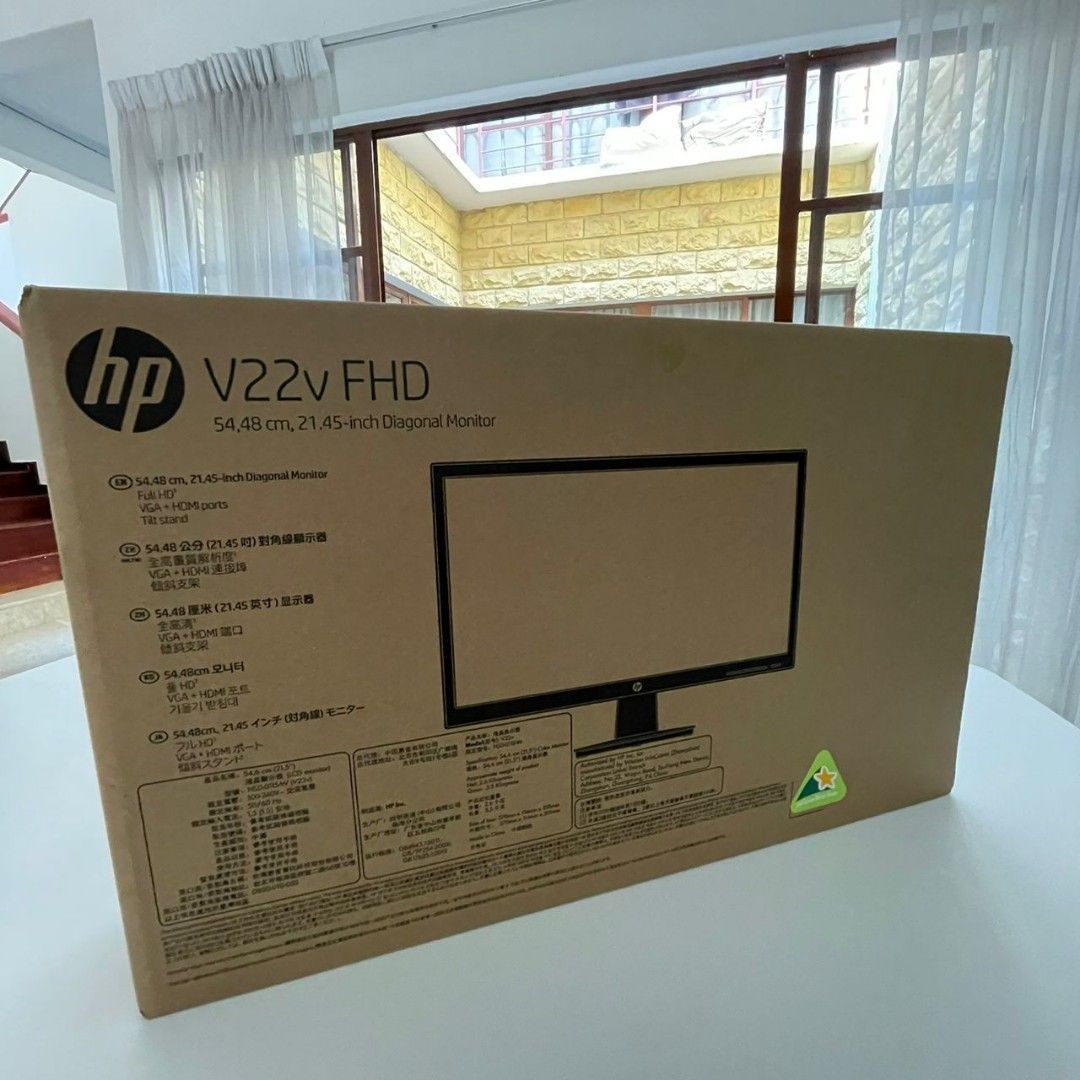 MONITORT HP V22V-i 21”. NOVOS, SELADOS
