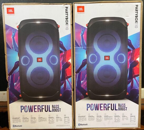 JBL PartyBox 110, Som. NOVOS, SELADOS. D24