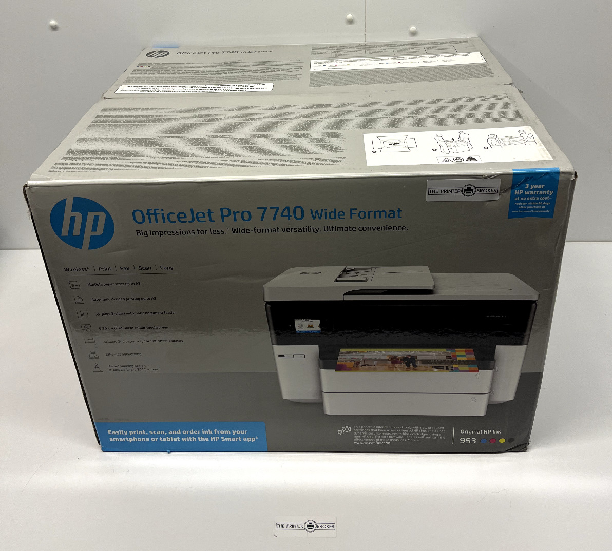 HP OFFICEJET PRO 7740 COLORIDO WIDE FORMAT A3 PRINTER, IMPRESSORAS. NOVAS, SELADAS