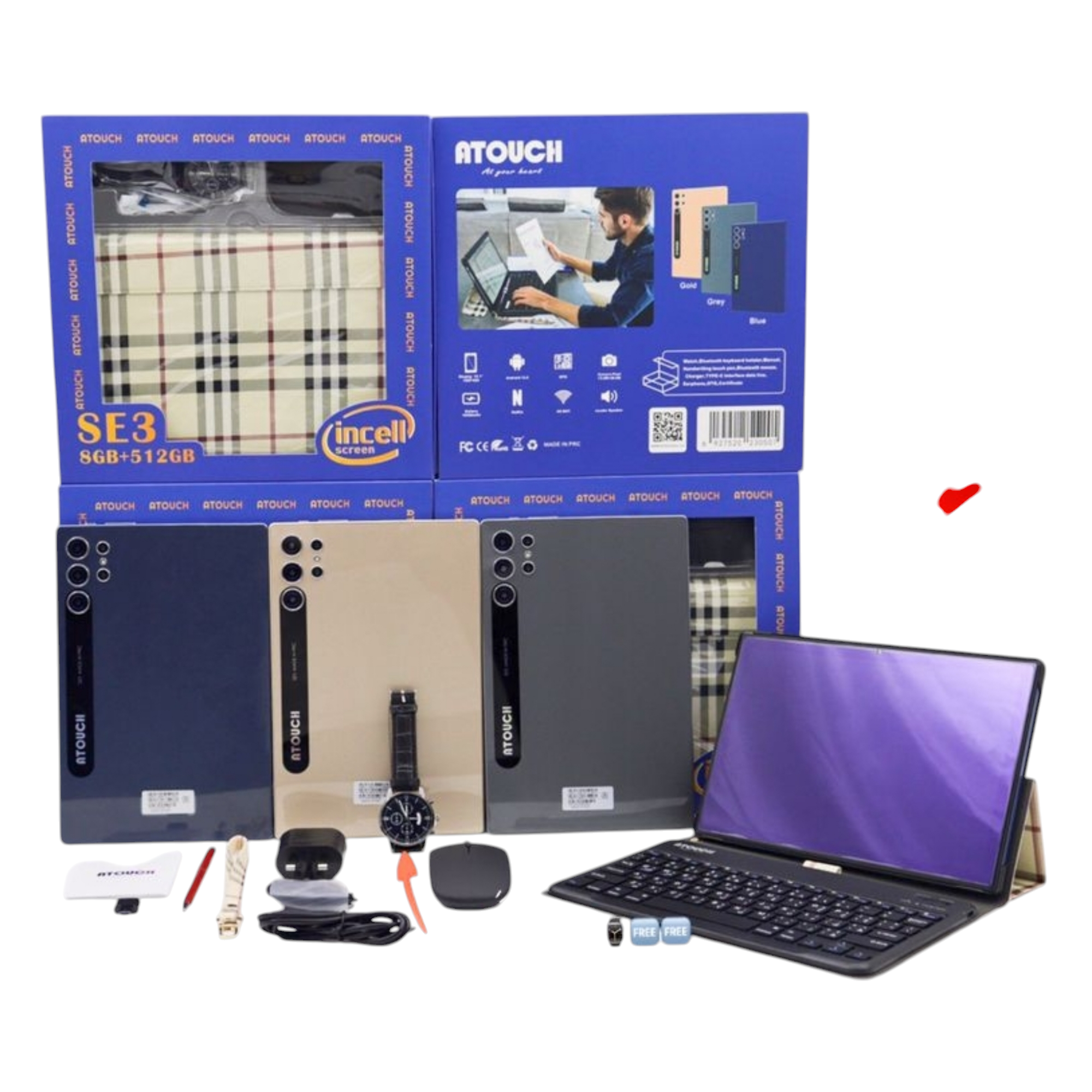 Tablet Atouch SE3, 512GB+8GB Dual SIM 10 inch. SELADOS. J25