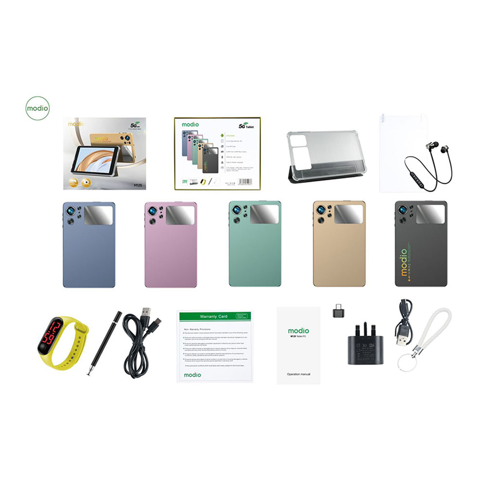 Tablet Modio M125, 256GB+6GB 5G Dual SIM Wifi 8 inch. SELADOS. J25