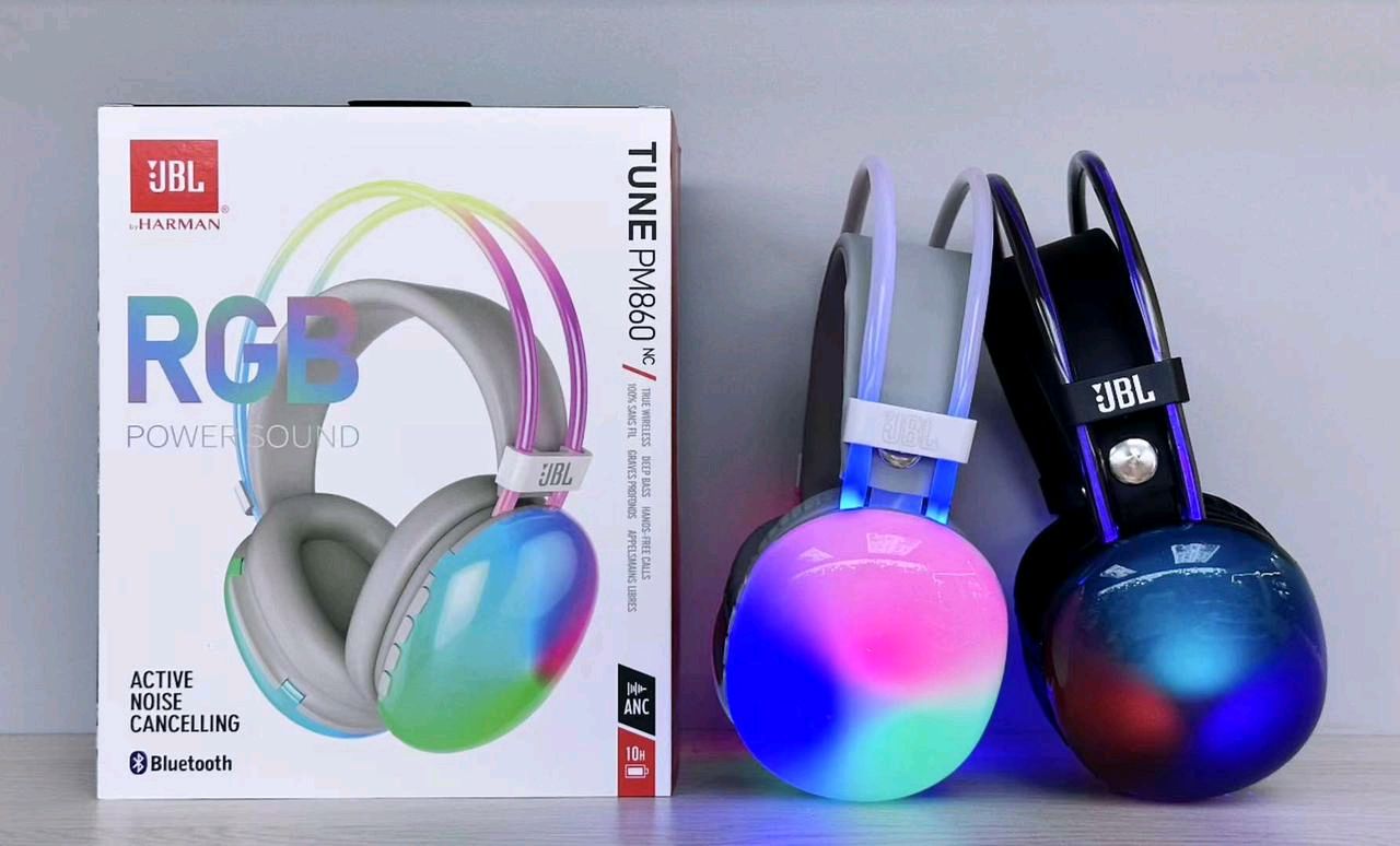 JBL Headphones Tune PM860 NC RGB Power Sound Active Noise Cancelling. SELADOS. JL25