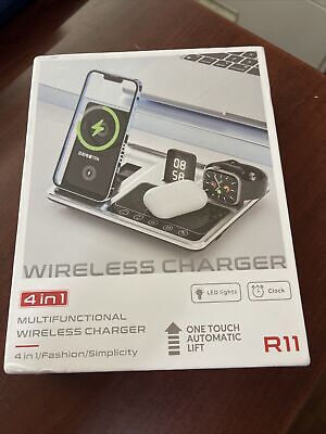Apple Wireless Charge R11 4 em 1, Carregador Sem Fios Multifuncional. SELADOS. JL25