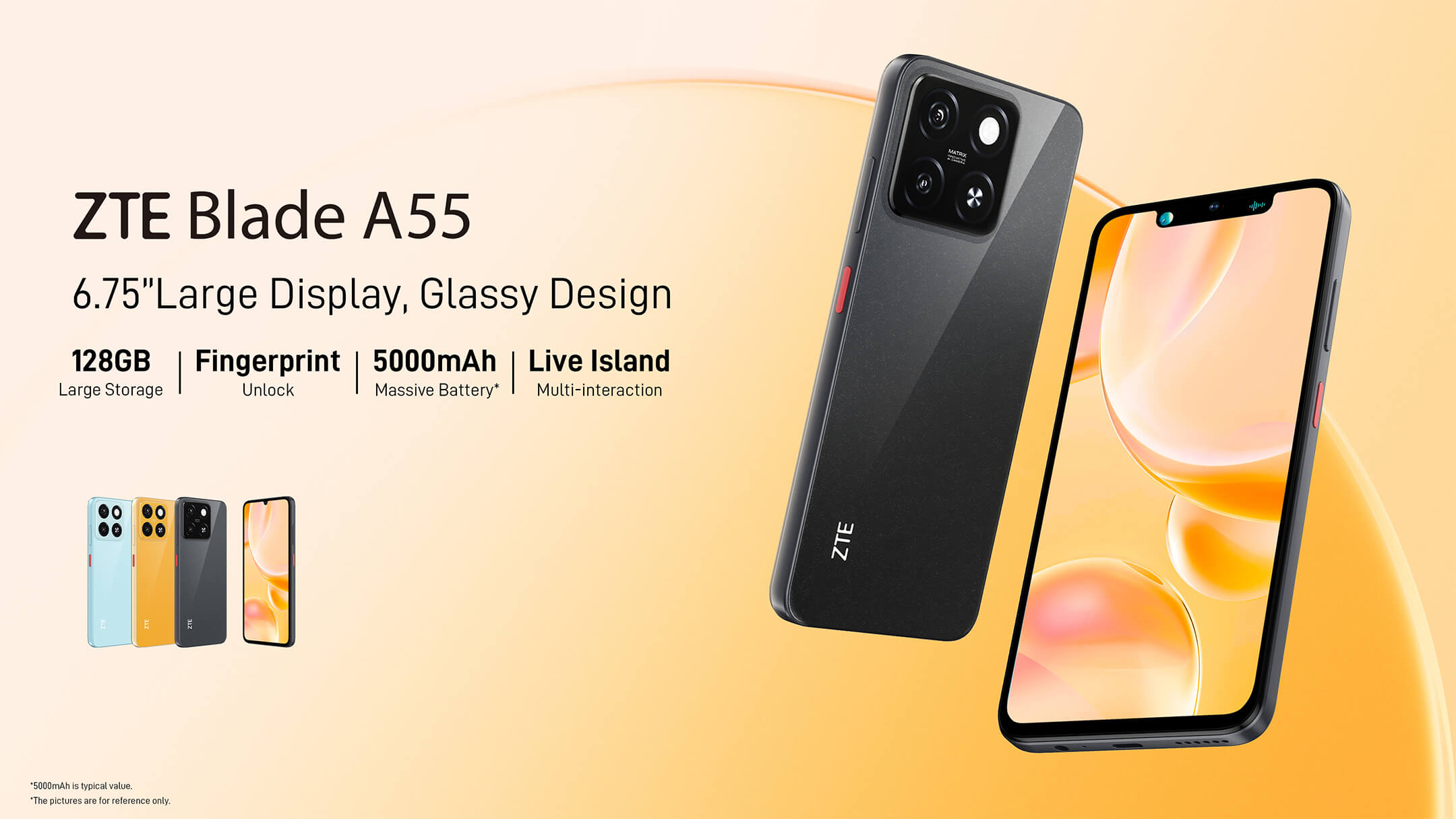 ZTE Blade A55 128GB+4GB. SELADOS. DZ25