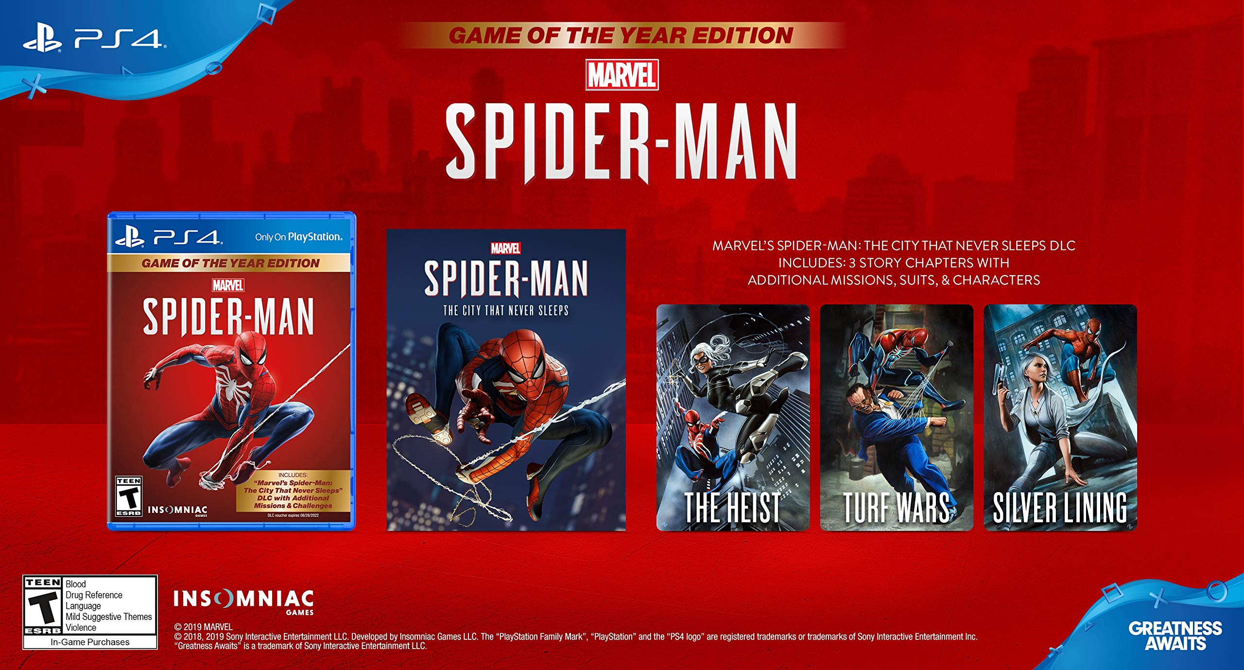 Jogo Marvel’s Spider-Man: Edição Game of the Year (GOTY) para PS4. SELADOS. JN26
