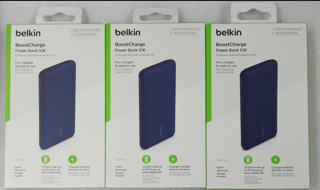 Power Bank Belkin Boost Charge 10000mAh. SELADOS. JN26