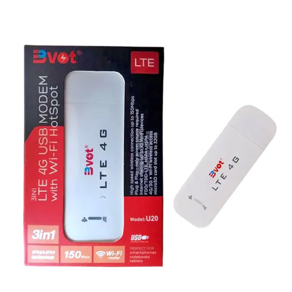 Modem USB 4G LTE Bvot U20 Desbloqueado. SELADOS. M26