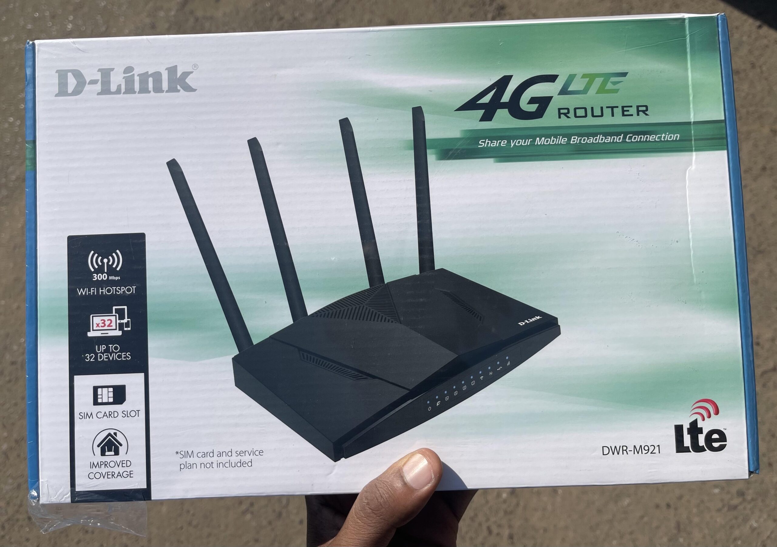 Router 4G LTE D-Link DWR-M921 N300 com Entrada para Cartão SIM. SELADOS. M26