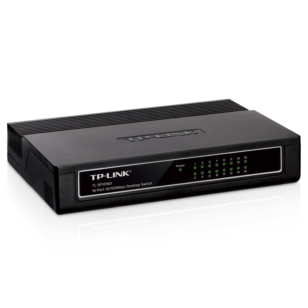 Switch de Mesa TP-Link 16 Portas 10/100Mbps TL-SF1016D. SELADOS. M26